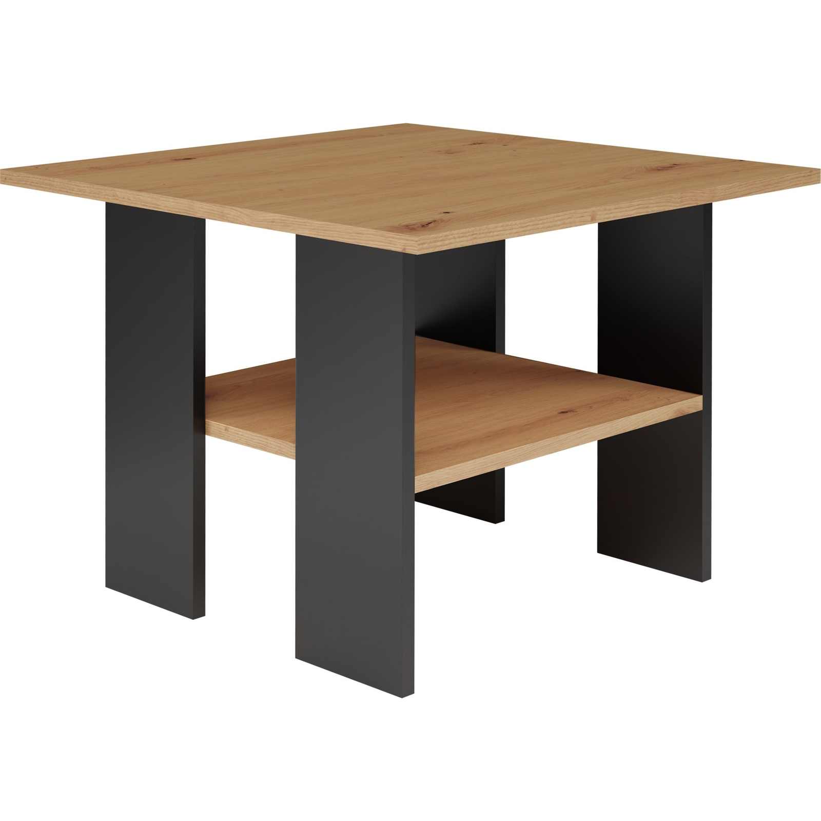 WM-Meble Topeka Dohányzóasztal - Tölgy/Fekete (MODERNA ART/CZERŃ Top)