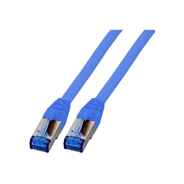 EFB RJ45 Patchkabel S/FTP,Cat.6A,Cat7 TPE superflex,0.5m,bl
