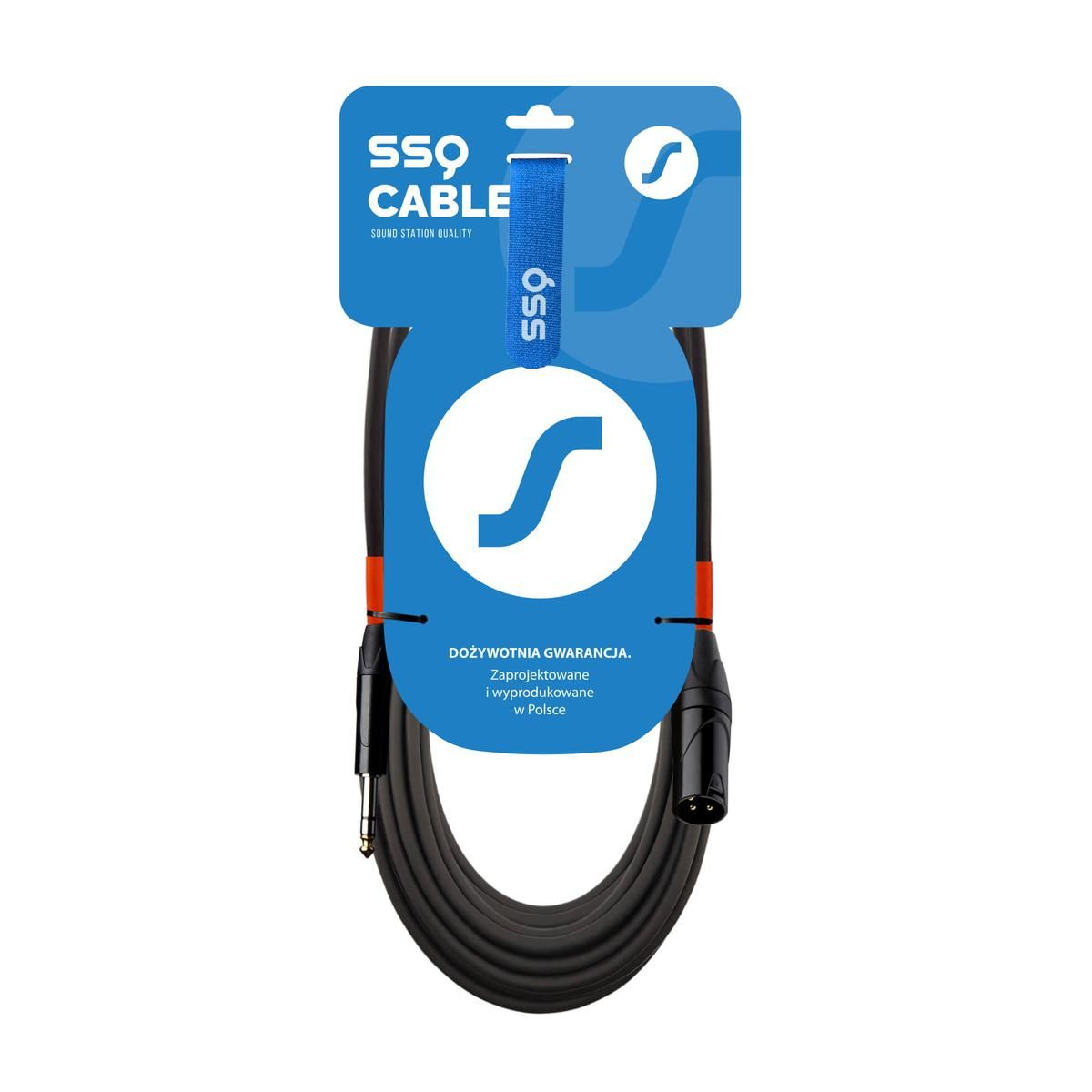 SSQ JSXM10 Event XLR apa - 6.35mm Jack apa Sztereo Kábel (10m) (SS-2031)