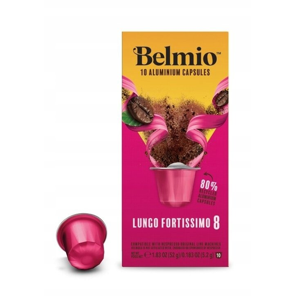 Kapsułki do Nespresso Belmio Lungo Fortissimo 10 sztuk