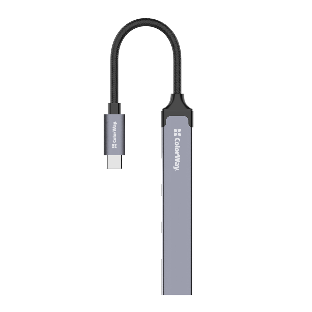 COLORWAY USB-elosztó CW-HUB04, USB-C 4-B-1 USB2.0X3/USB3.0 (CW-HUB04)