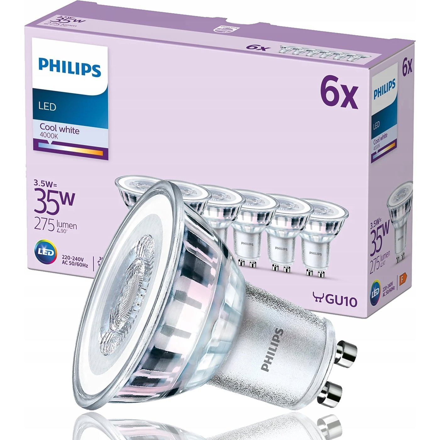 Philips 8719514451612 LED lámpa Hideg fehér 4000 K 3,5 W F (929001218096)