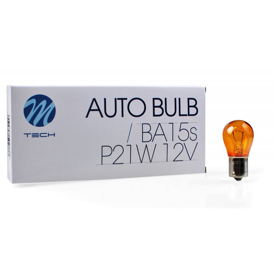 M-Tech BA15s S25 (sárga) halogén izzó 12V 1db (72Z19) (72Z19)