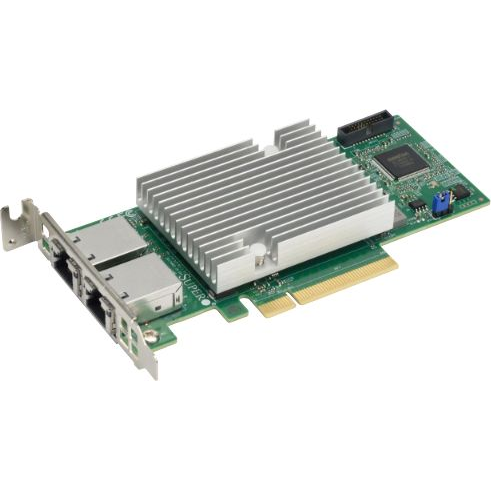 Supermicro Standard LP 2-port 10Gbase-T, Broadcom 57416,HF,