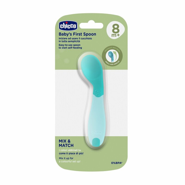 Chicco 00016100250000 peuterbestek Peuter lepel Blauw