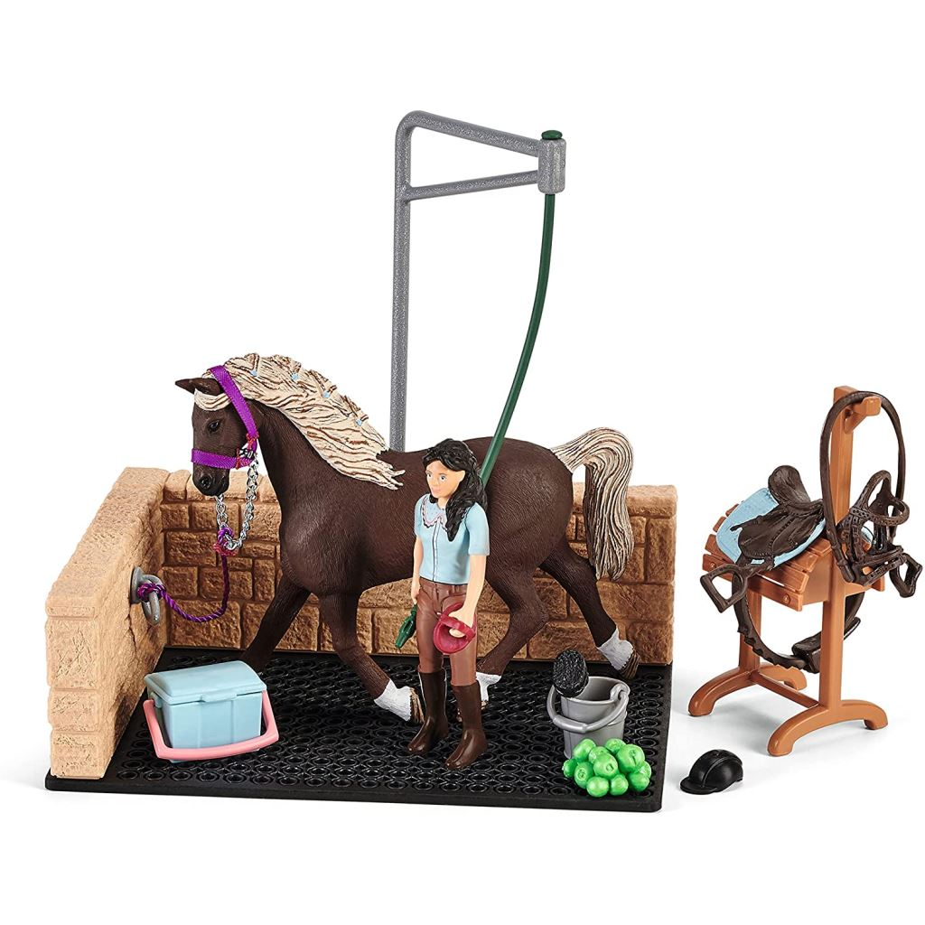 Schleich Emily és Luna lómosója (42438) (sch42438)