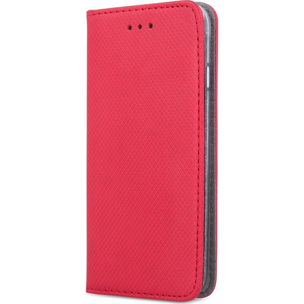 Smart Magnet Samsung A556 Galaxy A55 Oldalra Nyíló Mágneses Könyv Tok Szilikon Belsővel Piros