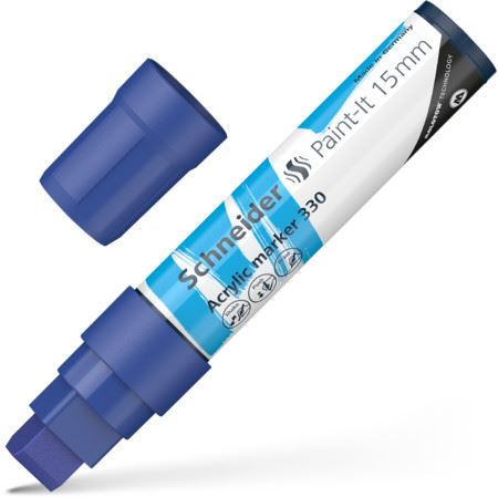 Schneider Paint-It 330 15mm akril marker kék (120303) (Schneider120303)
