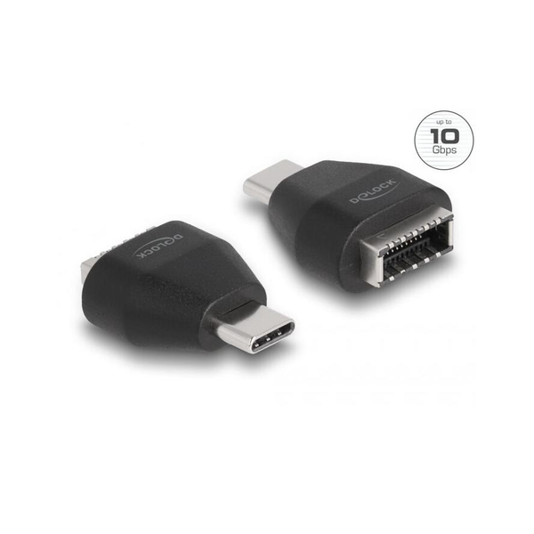 Adaptér USB-C samec na USB 3.2 klíč A samice černý Delock 66058