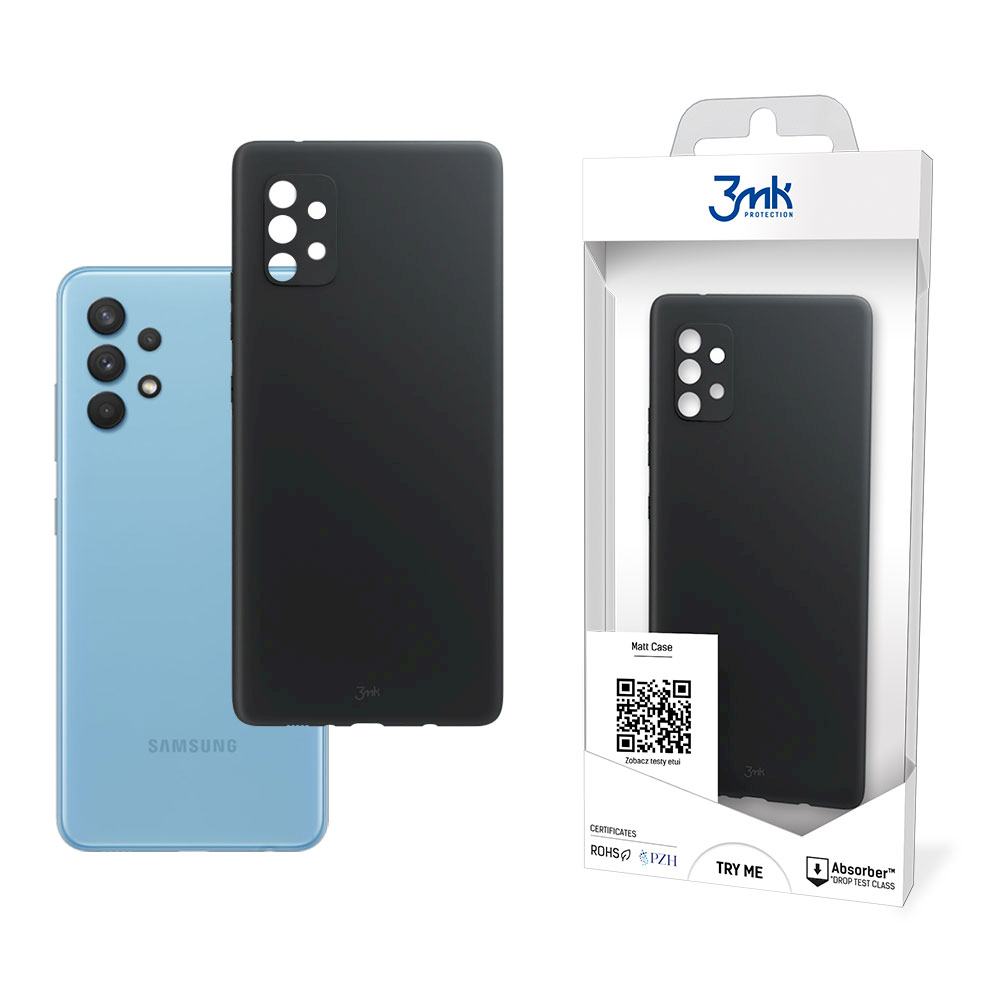 3mk Matt Case Samsung Galaxy A33 5G Szilikon Tok - Fekete (3MK MATT CASE(340))