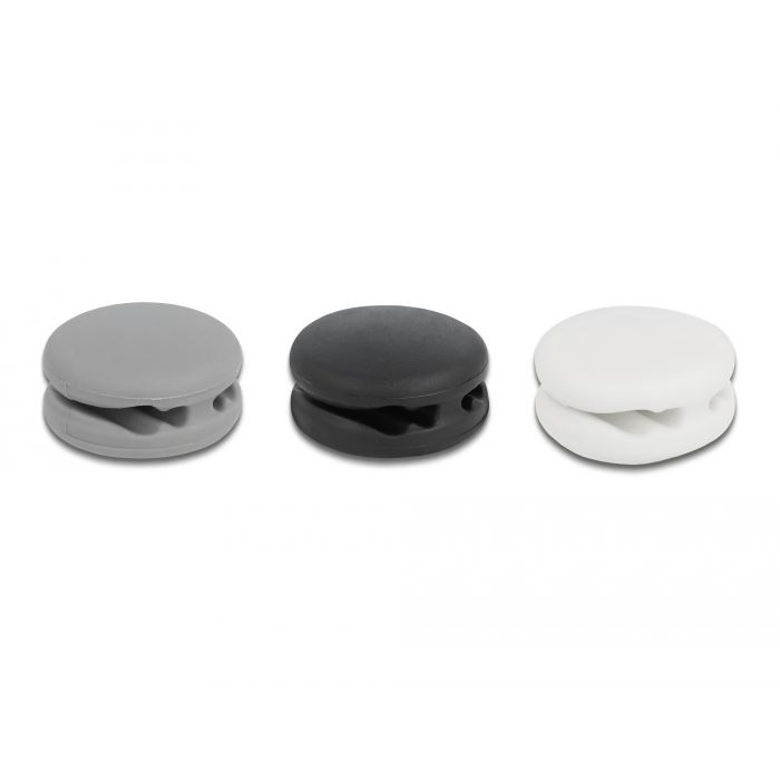 Delock Mini öntapadós kábeltartó 3db (18339) (d18339)