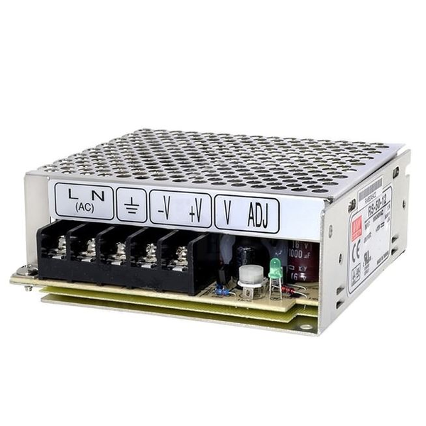 Mean Well kapcsolóüzemű tápegység 12VDC 0-4.2A 50W (RS-50-12)