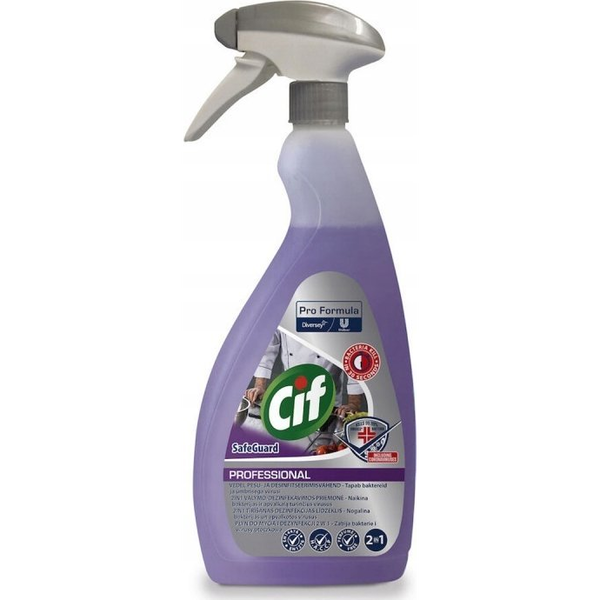  Chemia Preparat do mycia i dezynfekcji CIF Diversey Safeguard, 2w1, skoncentrowany, 750ml