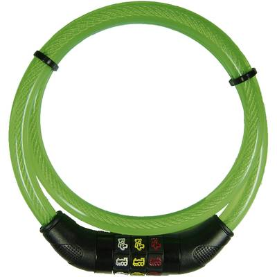 Kerékpár kábelzár szimbólumokkal, Security Plus Icon (CSL80grün)