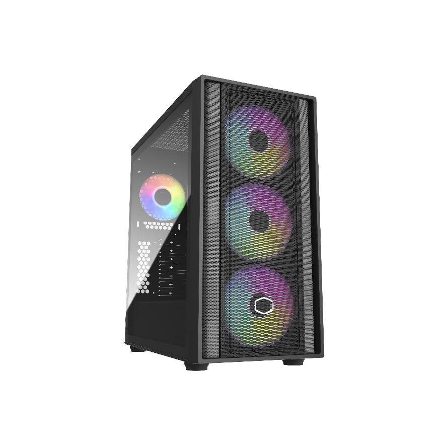 Cooler Master MasterBox 600 Számítógépház - Fekete (MB600-KGNN-S00)