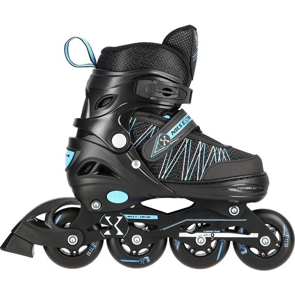 Rolki Nils Extreme NH11912-A z wymienną płozą regulowane czarne r. 35-38