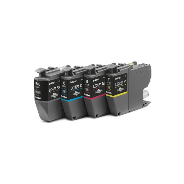 Brother LC-421VAL PagePack 4 stk Original Standard udbytte Sort, Blå, Magenta, Gul