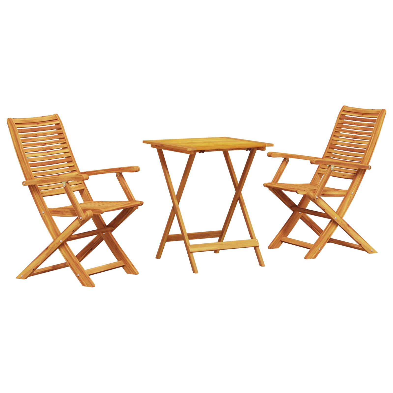 3 darabos összecsukható bistró szett fából (3375691)