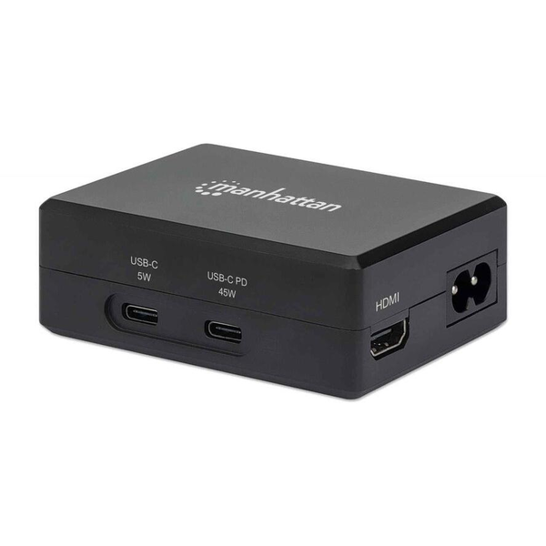 Manhattan 130554 dokkoló állomás és port replikátor USB 3.2 Gen 1 (3.1 Gen 1) Type-C Fekete