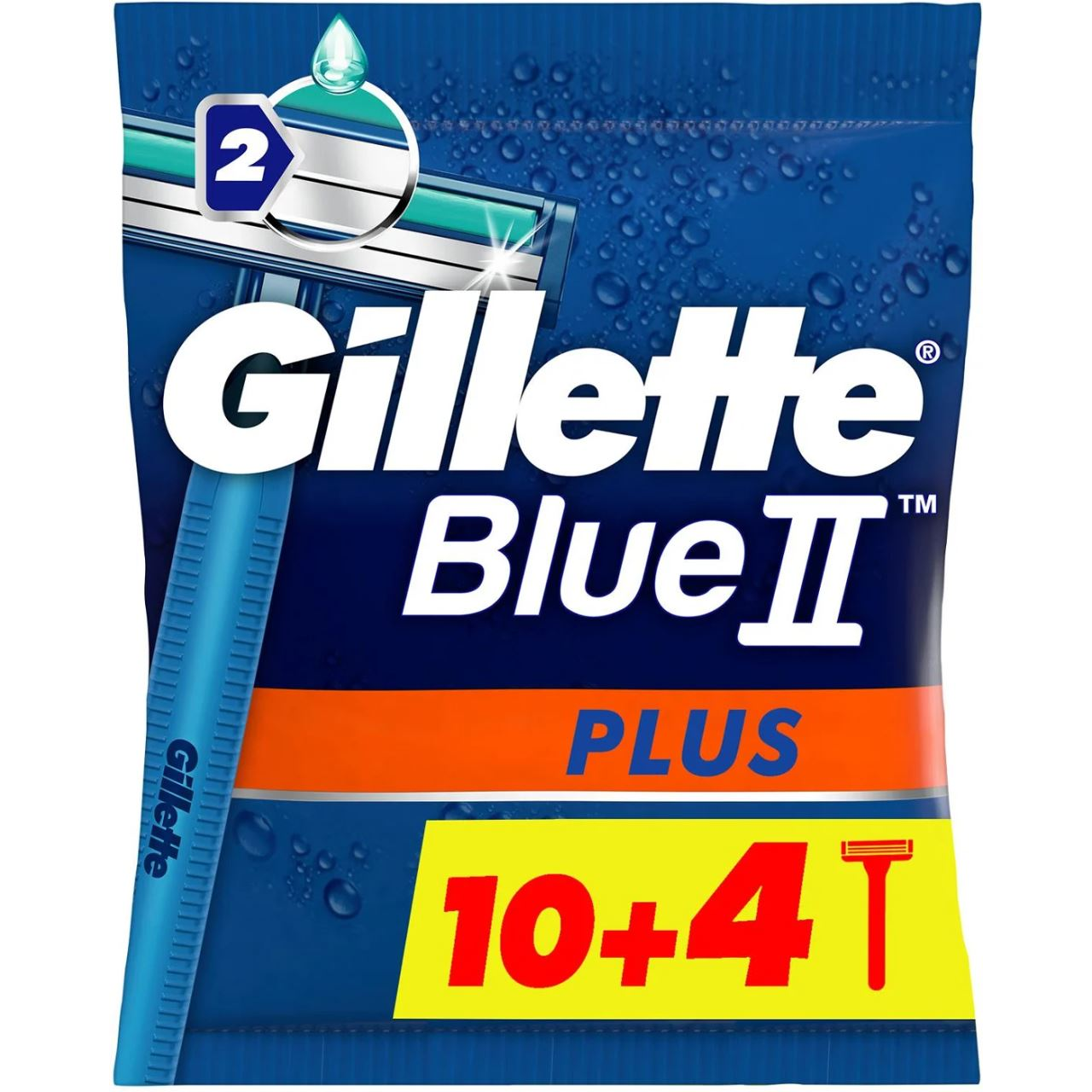 Gillette Blue II Plus eldobható borotva csomag 10+4db (7702018466979) (7702018466979)