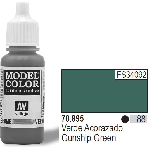 Vallejo Model Color Gunship Green Akrilfesték 70895 (70895)
