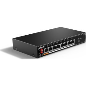 Dahua Technology PoE SF1008LP Nespravované L2 Fast Ethernet (10/100) Podpora napájania cez Ethernet (PoE) Čierna