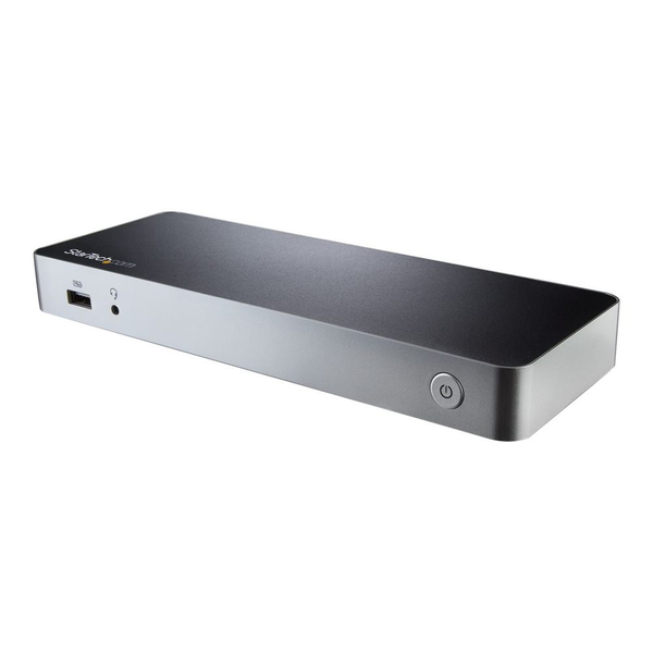 StarTech.com MST30C2HHPDU dockingstation Ledningsført USB 3.2 Gen 1 (3.1 Gen 1) Type-C Sort, Sølv