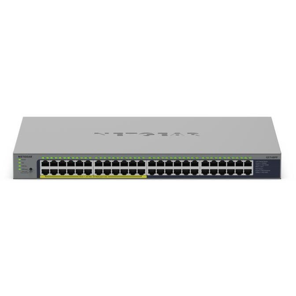 NETGEAR GS748PP Ikke administreret Gigabit Ethernet (10/100/1000) Strøm over Ethernet (PoE) Grå