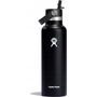 Hydro Flask Standard Mouth Straw Cap - rozsdamentes acél, 21 oz, 621 ml, Black