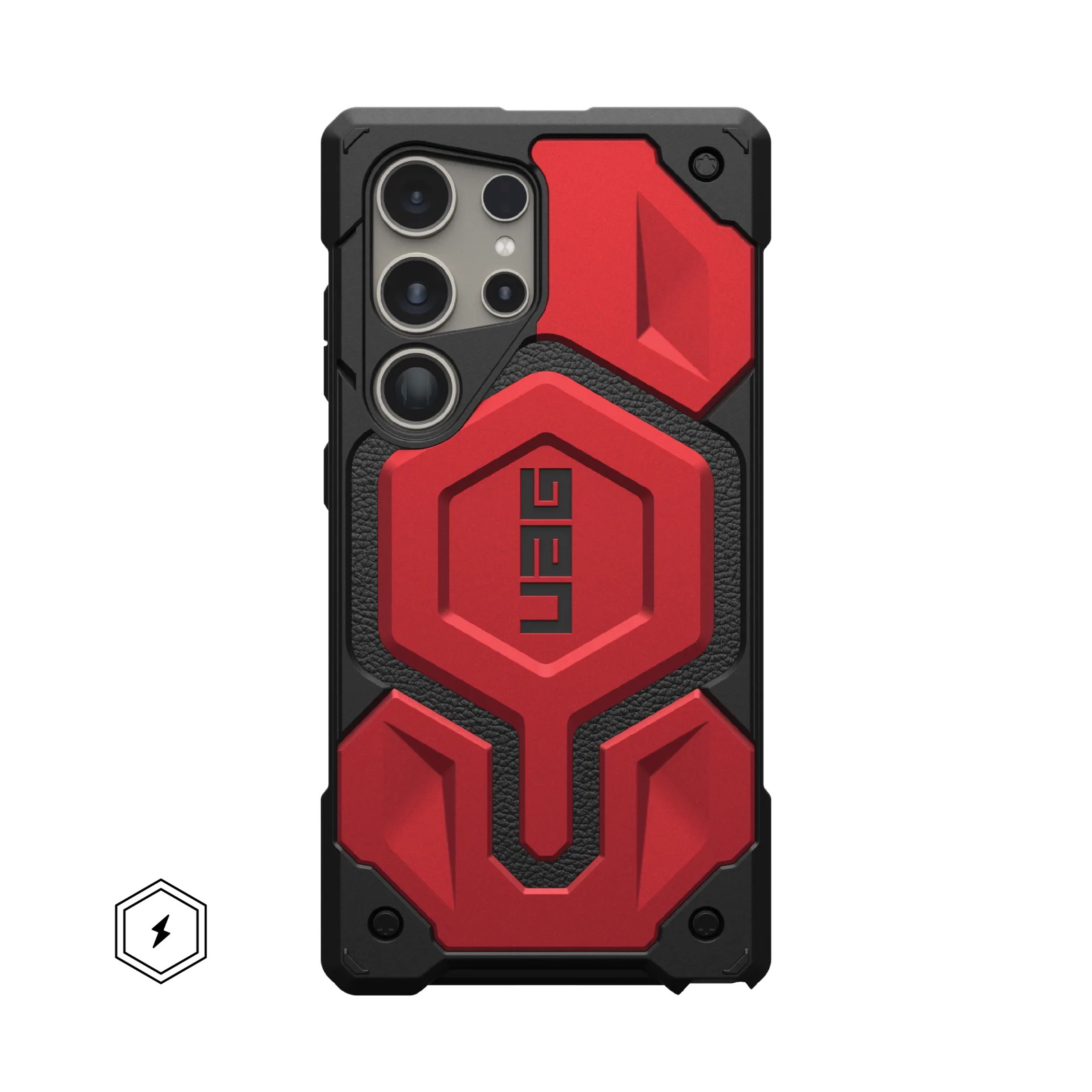 UAG Monarch Pro Kevlar Samsung Galaxy S24 Ultra mágneses tok - Piros (214416119494)