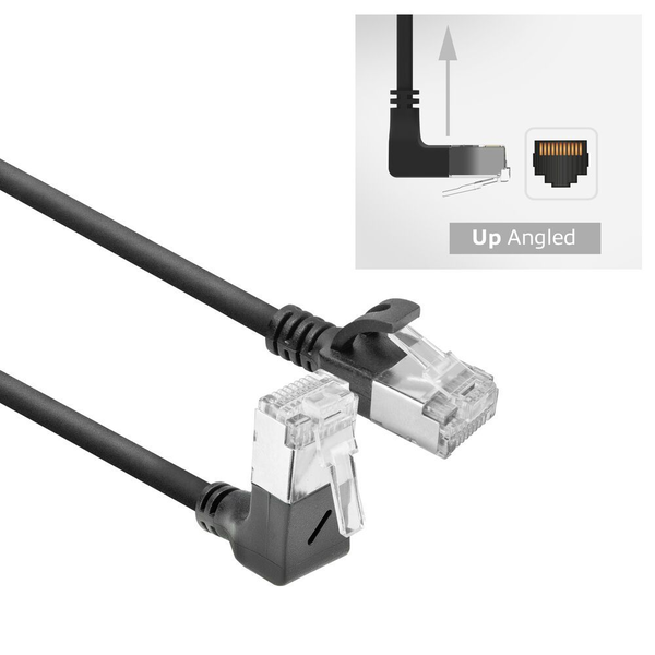 ACT DA4901 netværkskabel Sort 1 m Cat6a U/FTP (STP)