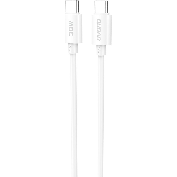 Dudao L4C Type-C-Type-C Kábel 30W 1.2 m-Fehér