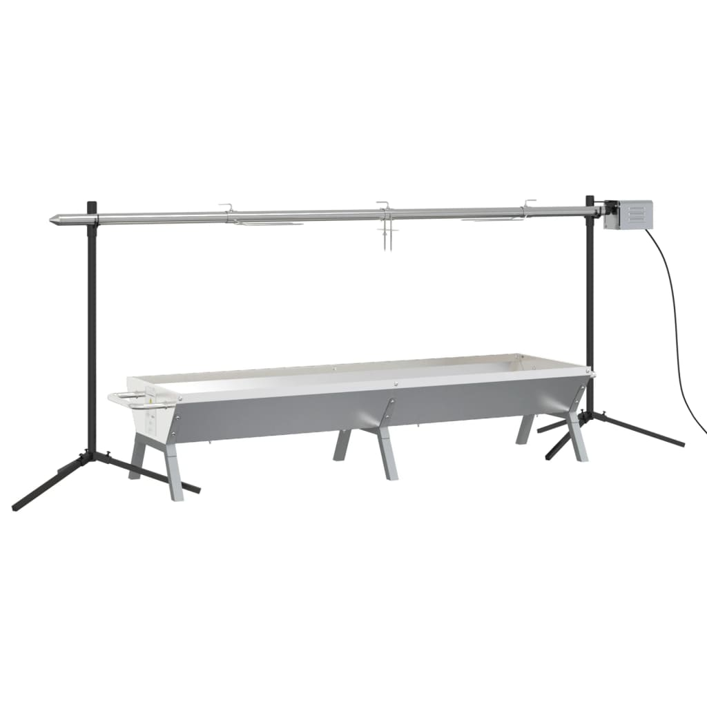 rozsdamentes acél automatikus grillsütő és tálca készlet (3152096)