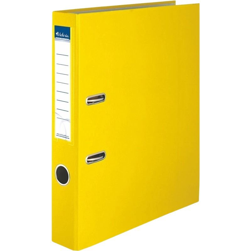 Victoria Basic iratrendező 50mm gerincvastagság, A4 sárga (IDI50SN) (IDI50SN)