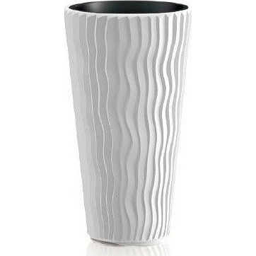 Prosperplast SANDY SLIM virágcserép fehér 39 cm (V31AC-CEN-66560)