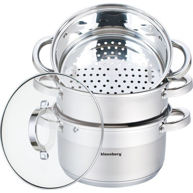 Klausberg 4 Részes Pároló Edény Készlet Ø18 cm - 2.5L KB-7136 (KB-7136)