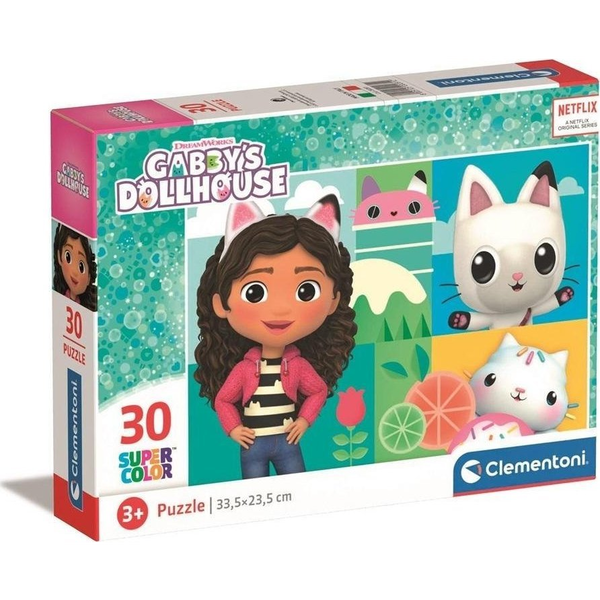 Clementoni Supercolor Gabby’s Dollhouse Kirakós játék 30 db Rajzfilmek