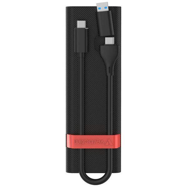 Verbatim 32261 drevkabinet SSD kabinet Sort, Rød M.2 USB-drevet