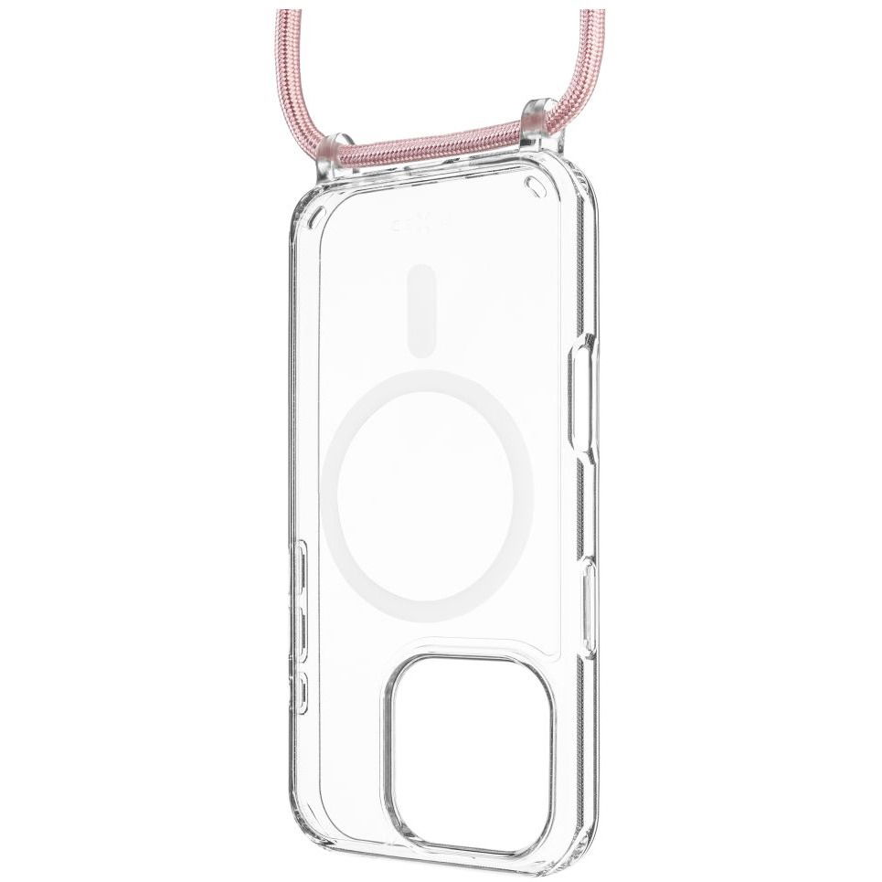 FIXED MagPure Neck Apple iPhone 16 Pro tok rózsaszín nyakpánttal (FIXPUNM-1402-PI)