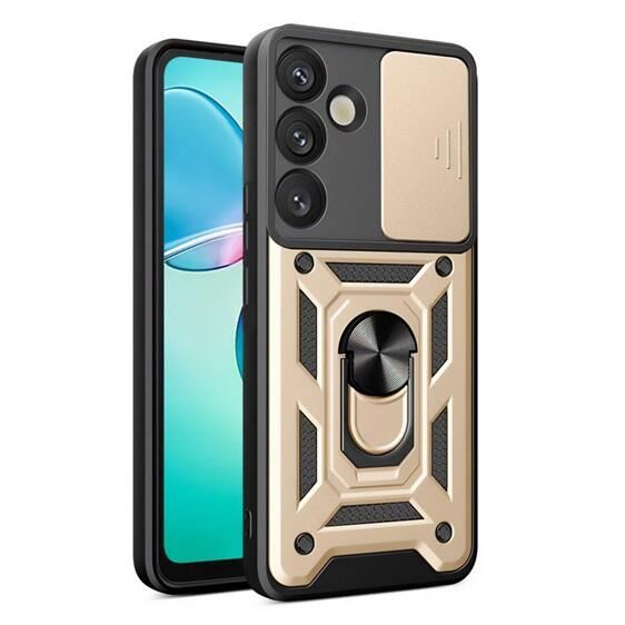 Gigapack Defender Samsung Galaxy S25 (SM-S931) kameravédős tok aranyszínű-fekete (GP-164866) (GP-164866)