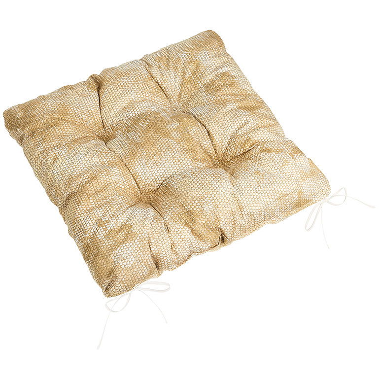 BELLATEX Adéla Seat cushion 41/229 quilted 40 × 40 cm snakeskin brown (12454)