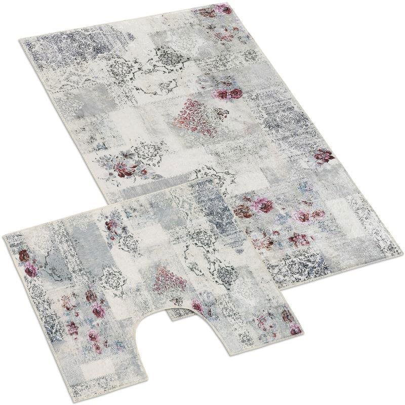 BELLATEX s. r. o. Bathroom set - 3D printing 60×100+60×50 850/062 ornament (8050)