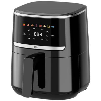 aeco   COMPACT Forrólevegős fritőz 4.3 l 1500 W Időzítő funkció, Tapadásmentes bevonat Fekete (A900003)