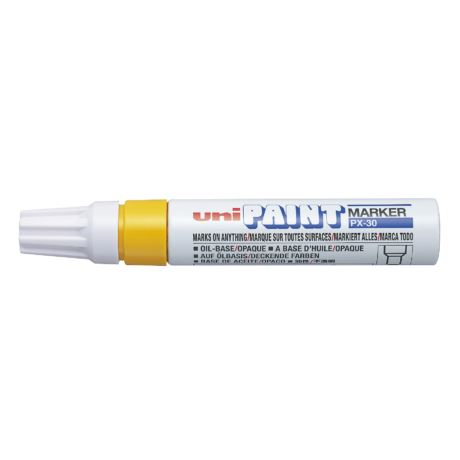 Olejový značkovač UNI PX-30 žltý skosený (2UPX30S)