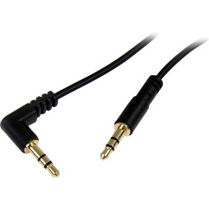 StarTech.com MU1MMSRA lydkabel 0,3 m 3.5mm Sort