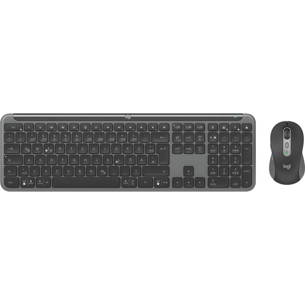 Logitech MK950 Signature for Business billentyűzet Egér mellékelve Irodai RF vezeték nélküli + Bluetooth QWERTZ Német Grafit