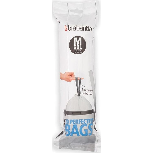 BRABANTIA PerfectFit szemeteszsák M méret 60L 10 zsák/tekercs - 126901