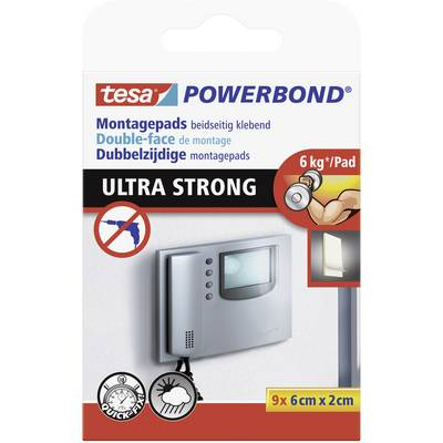 Ragasztó párnák, tesa® POWERBOND® (H x Sz) 60 x 20 mm TESA 55790-01