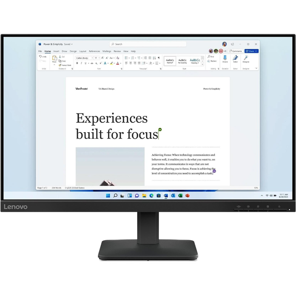 Lenovo L24-4e 23,8" Full HD IPS monitor fekete