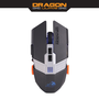 DRAGON WAR Lancer ELE-G22 Програмируема тиха 7 бутона 7000DPI BlueSensor Оптична претегляща се USB светлина Черна мишка за геймъри